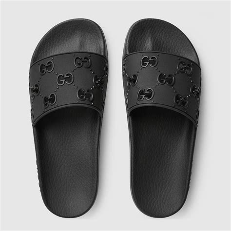 women's rubber gg slide sandal.